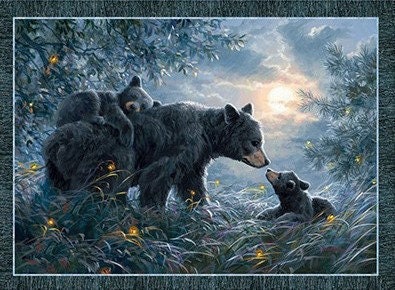 Moonlight Kisses Naturescapes Quilt Fabric Panel By Northcott Fabric