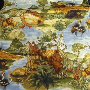 Noah&#39;s Ark Quilt Fabric  By Kaufman Fabrics