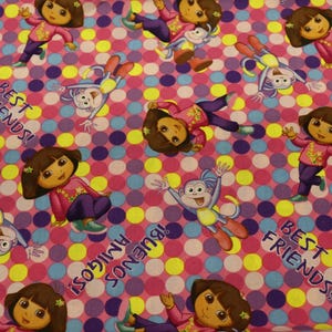 Dora the Explorer One Hip Explorer Quilt Fabric  By Springs Creative Fabrics