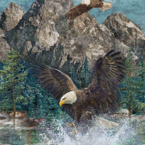Panel quiltstof Eagle Pass van Northcott Fabrics