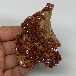 116.7 Grams, 3.5" x 2.2"x 1.2" Vanadinite Crystal Mineral Specimens Gemstone, Collectible, Home Decor, Gift, E0090