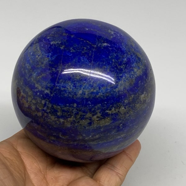 1000 Grams (2.2 lbs), 3.4", 85mm, Natural Lapis Lazuli Sphere Crystal Gemstone Ball, Metaphysical, Collectible Gemstones, Home Decor, E02619