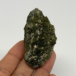 65.3 Grams, 2.3&quot;x1.3&quot;x1.6&quot; Natural Green Epidote Mineral Specimens Crystal Gemstone, Collectible, Home Decor, Cluster, Epidote Leaf E02035