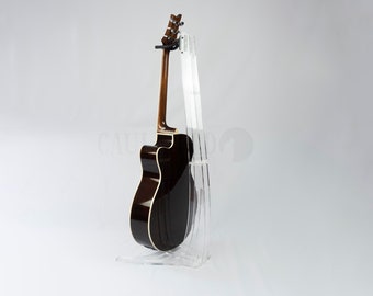 Transparent Guitar Hanging Stand - Bulletproof Polymer Glass, Made to order, Ireland