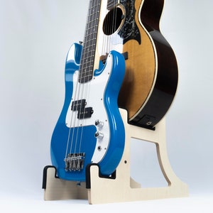 Custom Double Decker Guitar Stand – Handmade Wooden Rack for Acoustic, Electric, Bass, Mandolin, Banjo – Personalised Instrument Holder