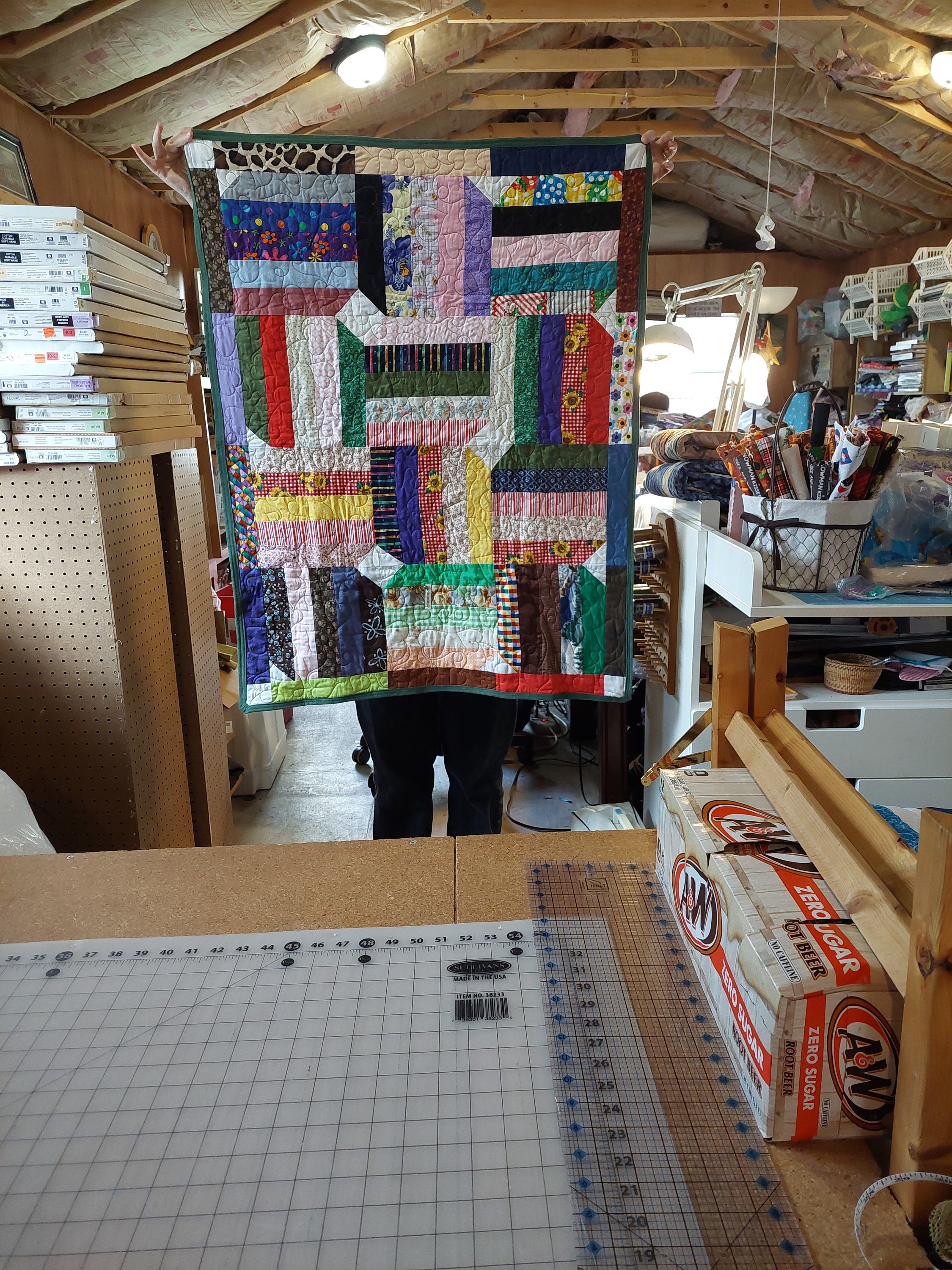 Scrappy Lap Quilt - Etsy