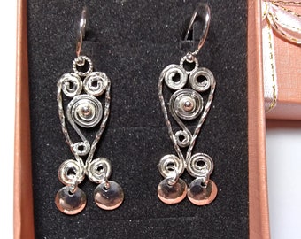 Solje Earrings in Sterling Silver Nu-Solje designed and made by Sven.-