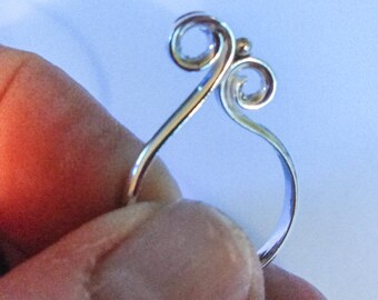 Anillo de diseño único en plata de ley Talla 6