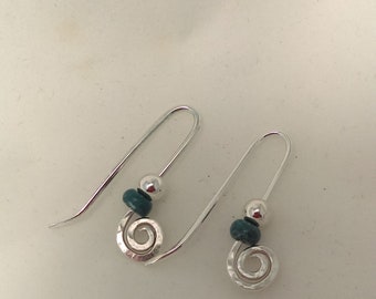 Minimalist Earrings , handmade, sterling silver