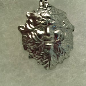 The Green Man pendant in  Pewter