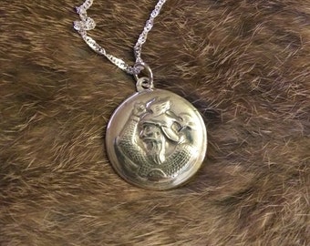 Colgante vikingo berserker en plata de ley