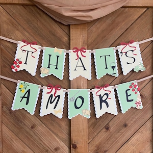 That's Amore Banner - Italian Bridal Shower | Vino before Vows | Tuscan Engagement Party