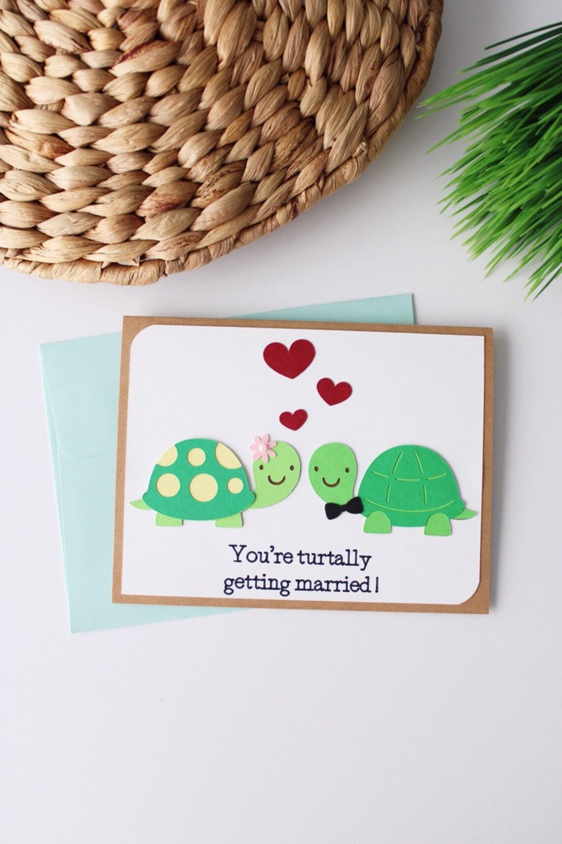 Married Turtle You're Turtally Getting Married...congratulations, Engagement Card ...