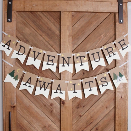Adventure Awaits Baby Shower Decor Printables Invitaion - Etsy