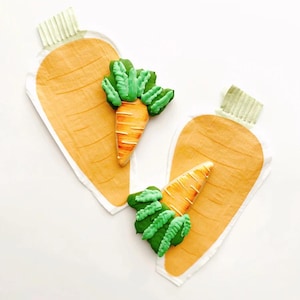Carrot Shaped Paper Napkins: Easter, Farm Party Decor (24ct)