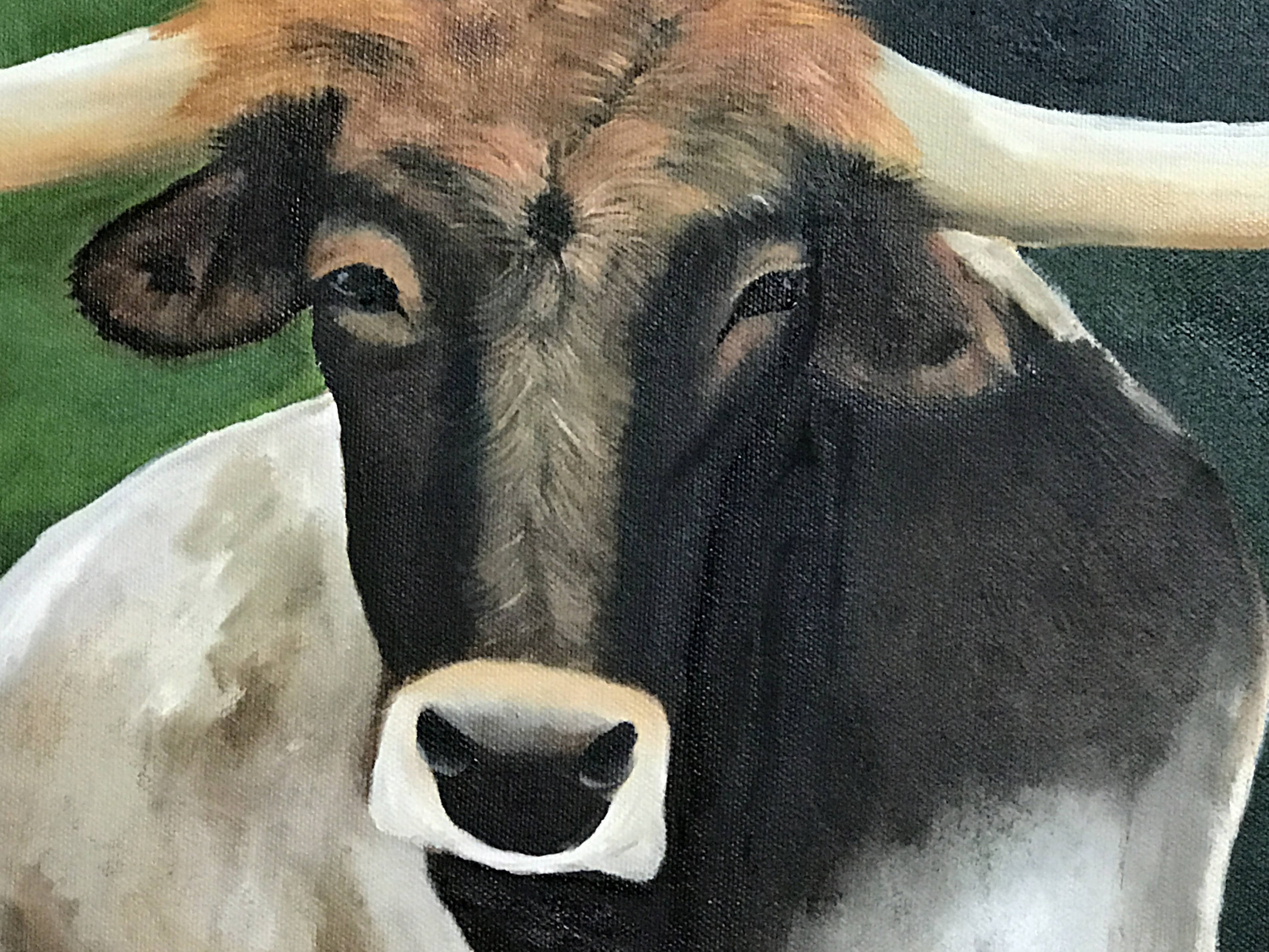 Longhorn Painting Original Painting of Longhorn Home Decor Etsy