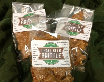Guinness Stout Beer Brittle: Handmade Fluffy Peanut Confection