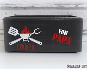 Barbecue Box, Barbecue, Father 39 s Day, Men 39 s Gift, Summer, Grill, Grill Apron, Men 39 s Day, BBQ, Grill and chill, Box, Love Sign, Man, Dad