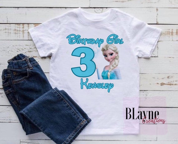 frozen 3rd birthday shirt