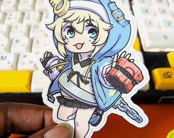 Chibi Bridget Sticker – Guilty Gear Strive Vinyl Decal, Waterproof & Weatherproof