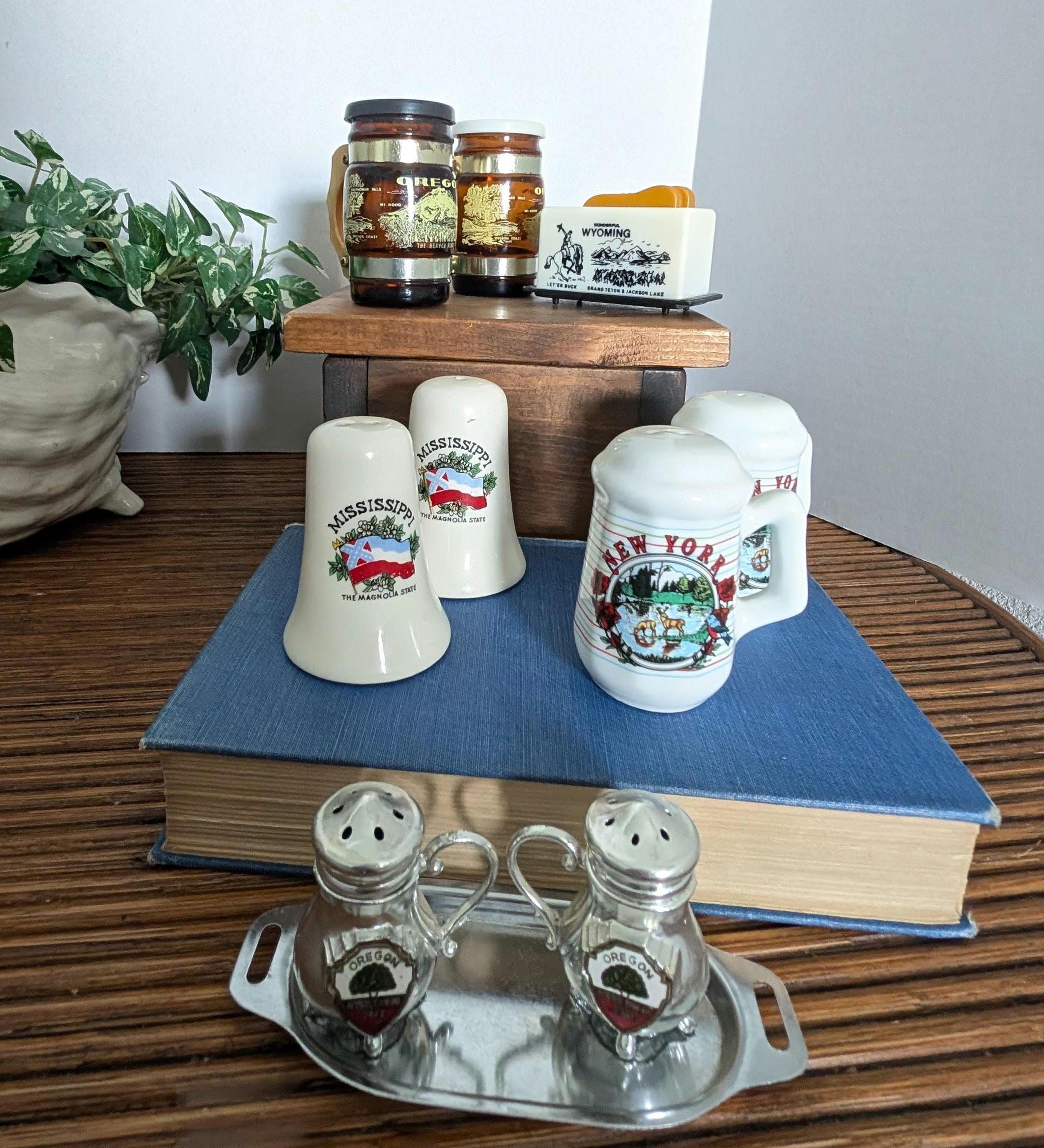 State Salt and Pepper Shakers - Etsy