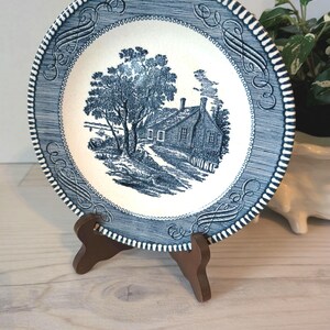 Currier and Ives, Blue and White Decorative Plate | Washington&#39;s Birthplace