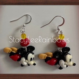 Mickey, Minnie Mouse Earrings, Clay Earrings, Mickey, Minnie Inspired Earrings, Disney Vacation Earrings, Jewelry, Disney Trip, Gift