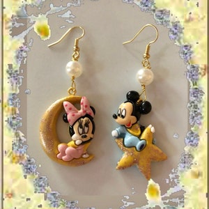 Disney Earrings, Celestial Minne Mouse  Inspired Earrings, Mickey Mouse, Minnie Inspired Earrings , Disney Holiday Trip, Disney Trip
