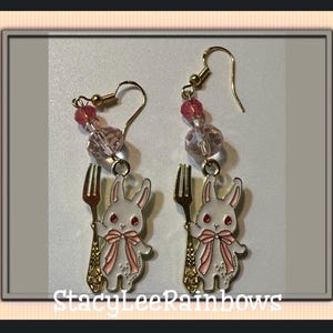 Rabbit Earrings, Bunny Earrings, Cute Bunny Rabbit Earings , Womens Jewelry, Easter  Gift,  Gift, Bunny  Easter Earrings, Easter