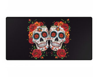 Sugar Skull Desk Mat, Non-Slip Gaming Mouse Pad