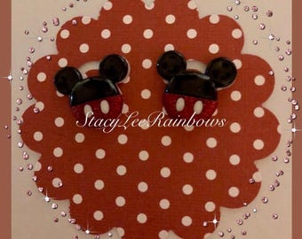 Mickey Mouse Stud Earrings, Disney Vacation Jewelry