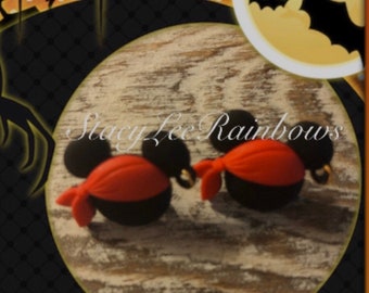 Disney Halloween Stud Earrings: Mickey and Minnie Pirate Style
