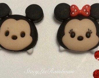 Disney Mickey Minnie  Tsum Tsum Stud Earrings Plastic Stud Earings Earrings