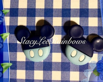 Orecchini a bottone Baby Mickey Mouse, gioielli Disney in nylon