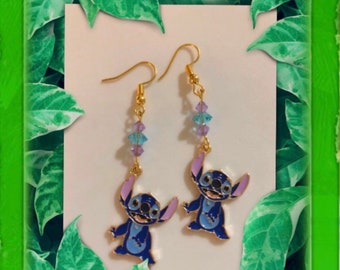 Stitch Dangle Earrings, Disney Vacation Jewelry