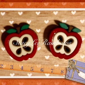 Apple Earrings Teacher Gift Apple Stud Earrings Earings Teacher Gifts