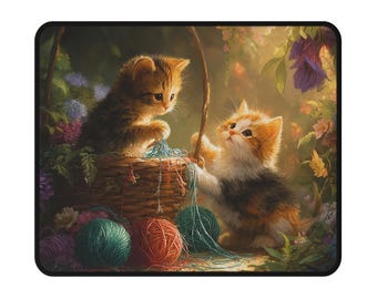 Kitten gaming-muismat, grillige kattenliefhebber bureaumat