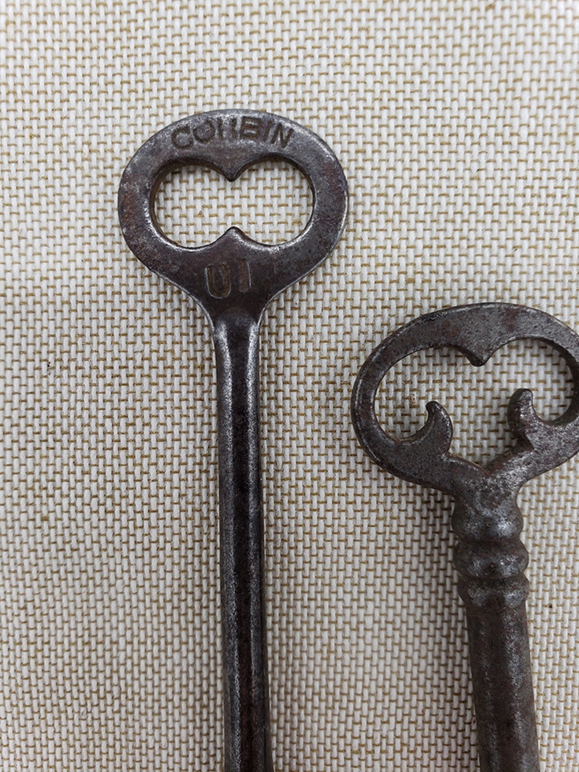Antique/vintage Corbin skeleton keys x 2 Etsy