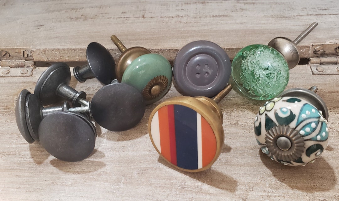 Mixed Lot of Drawer Knobs Different Styles Etsy