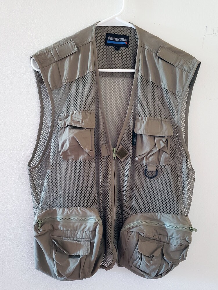 HTF Vintage HAKUBA Tactical Parachute Combat Jacket Vest Size L