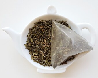 Peppermint Leaves in Pyramid Sachets (Herbal - No Caffeine)