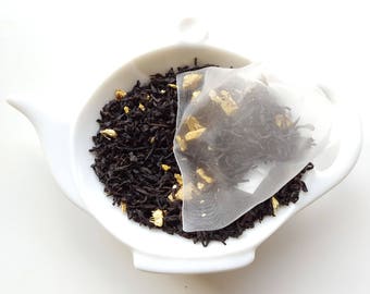 Ginger Peach Black tea in Pyramid Sachets