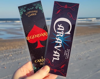 Book Cover Bookmark - Caraval Legendary - Powerless Cruel Prince Crescent City Fantasy Romance Sarah J Maas