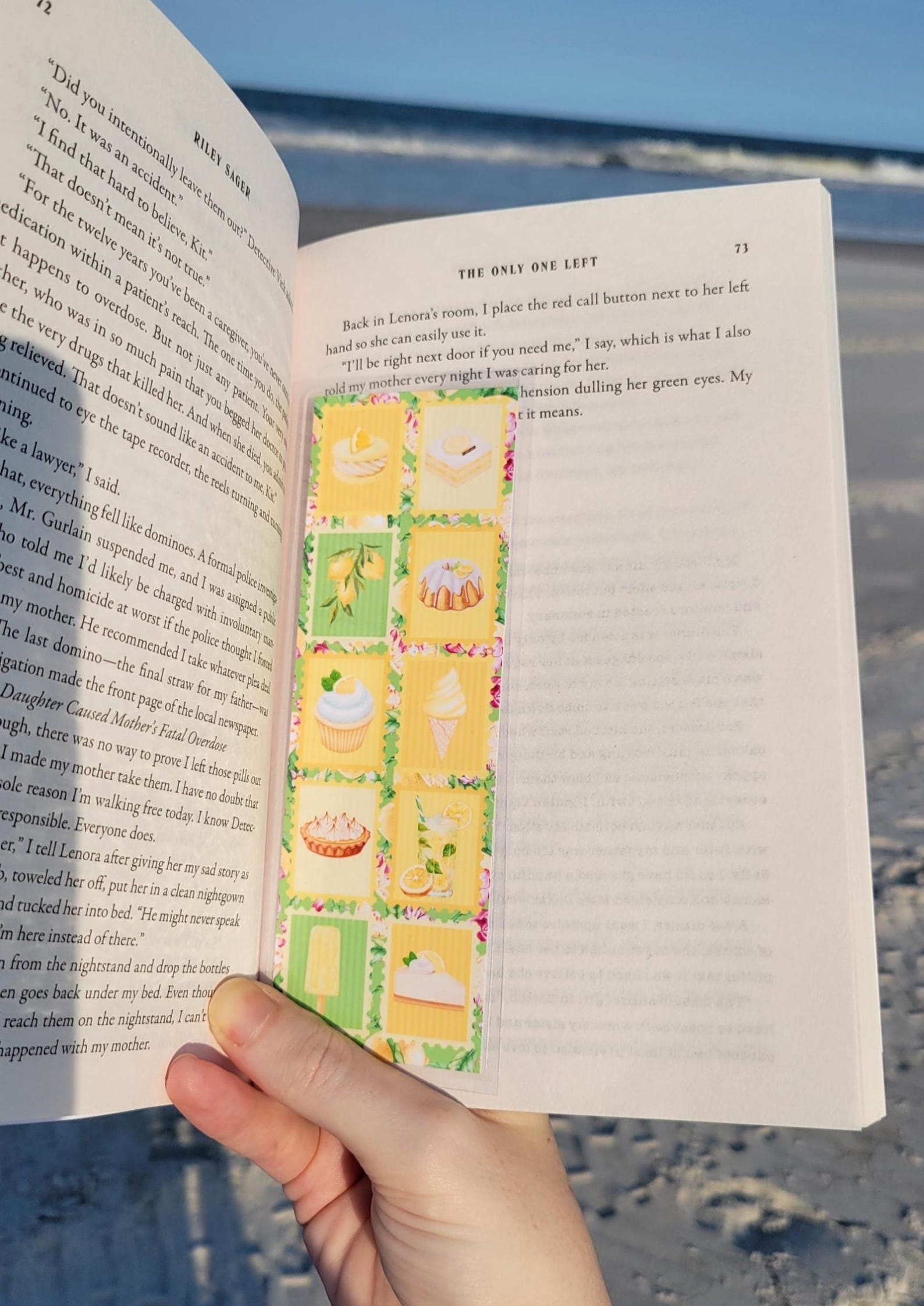 Fruit Dessert Stamp Bookmark | Blueberry Strawberry Lemon | Coffee ...