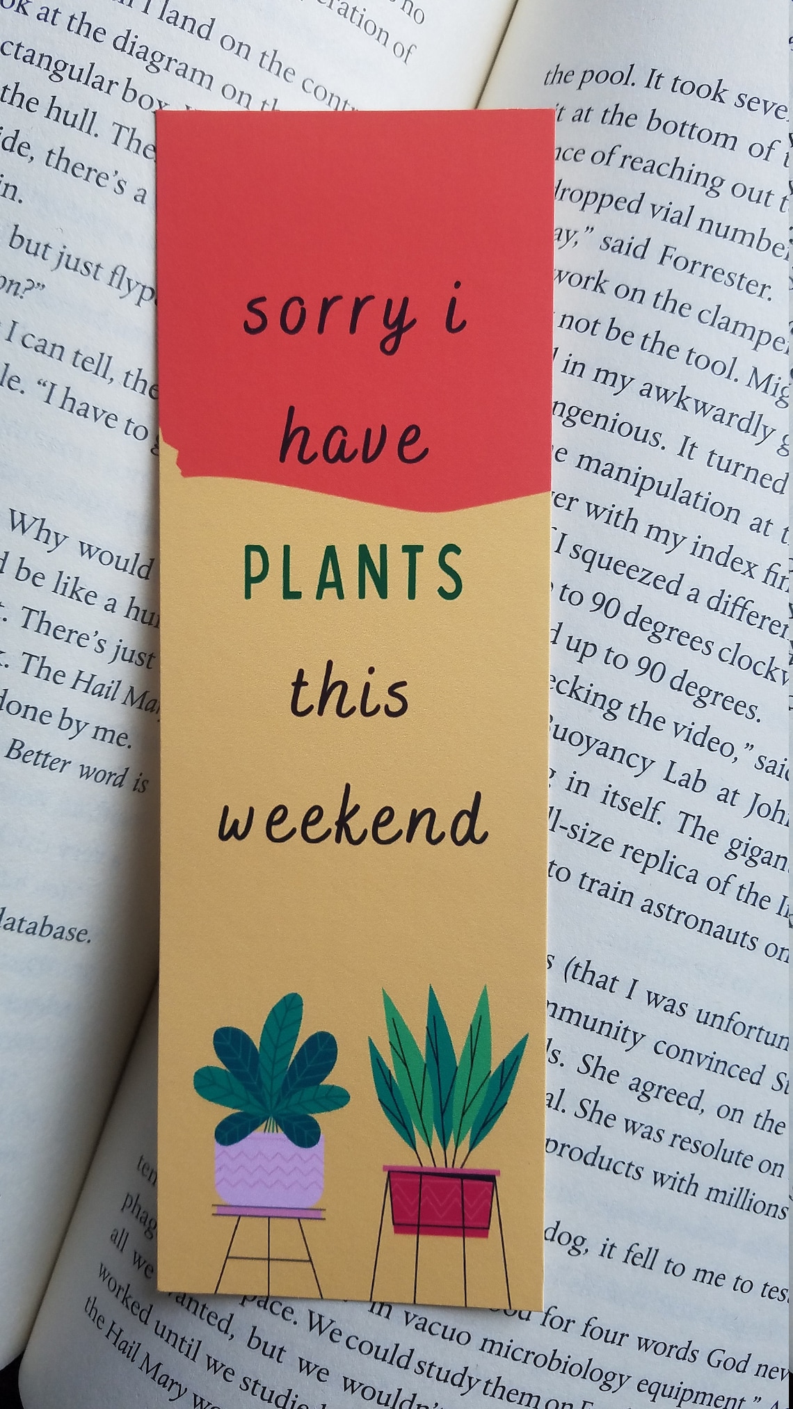Plant Bookmarks Printable Set of 4 Summer Season Etsy