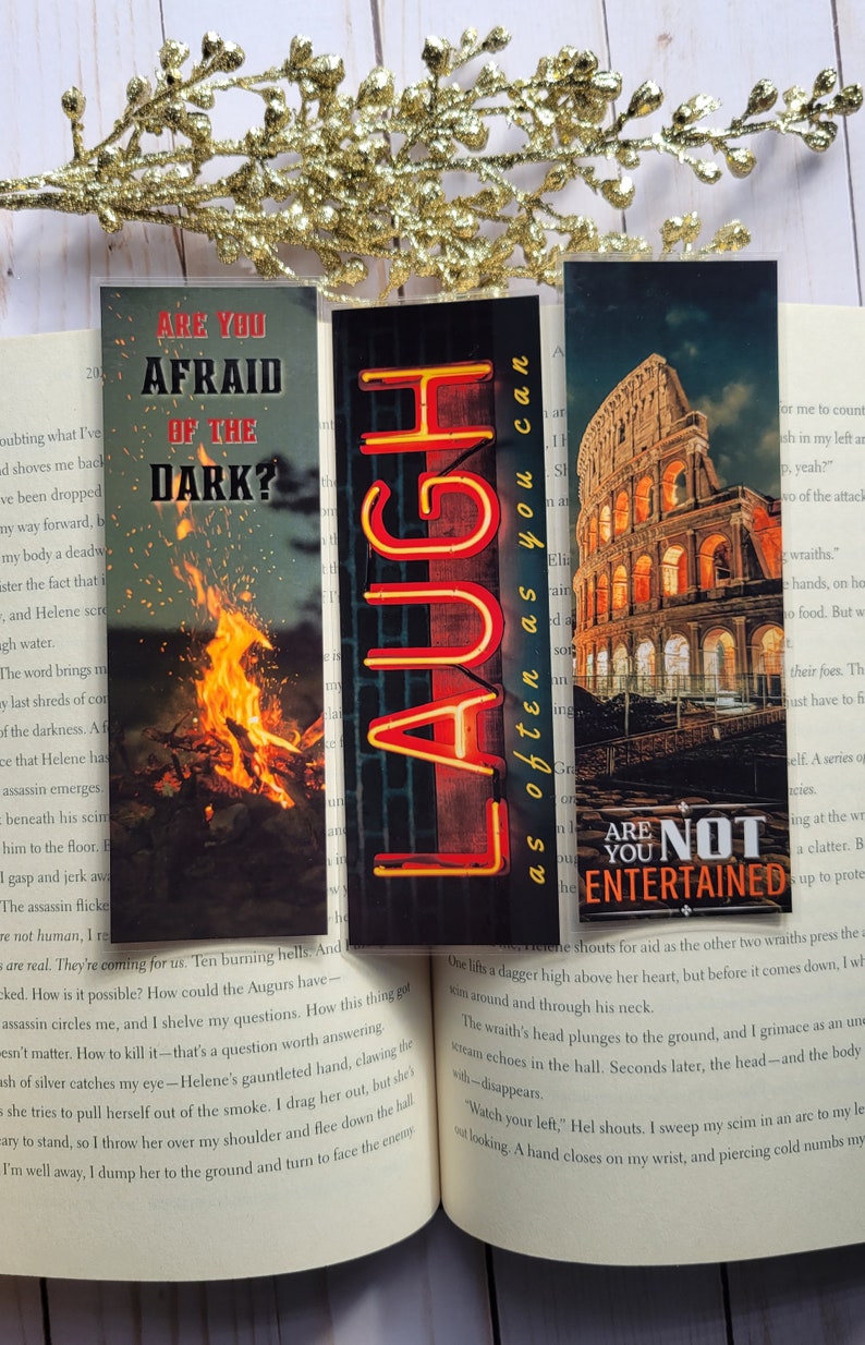 Laminated Quote Bookmarks Reader Laugh Nostalgia 90s Etsy