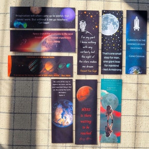 Laminated Space Bookmarks Quotes Planet Solar System Earth Science ...