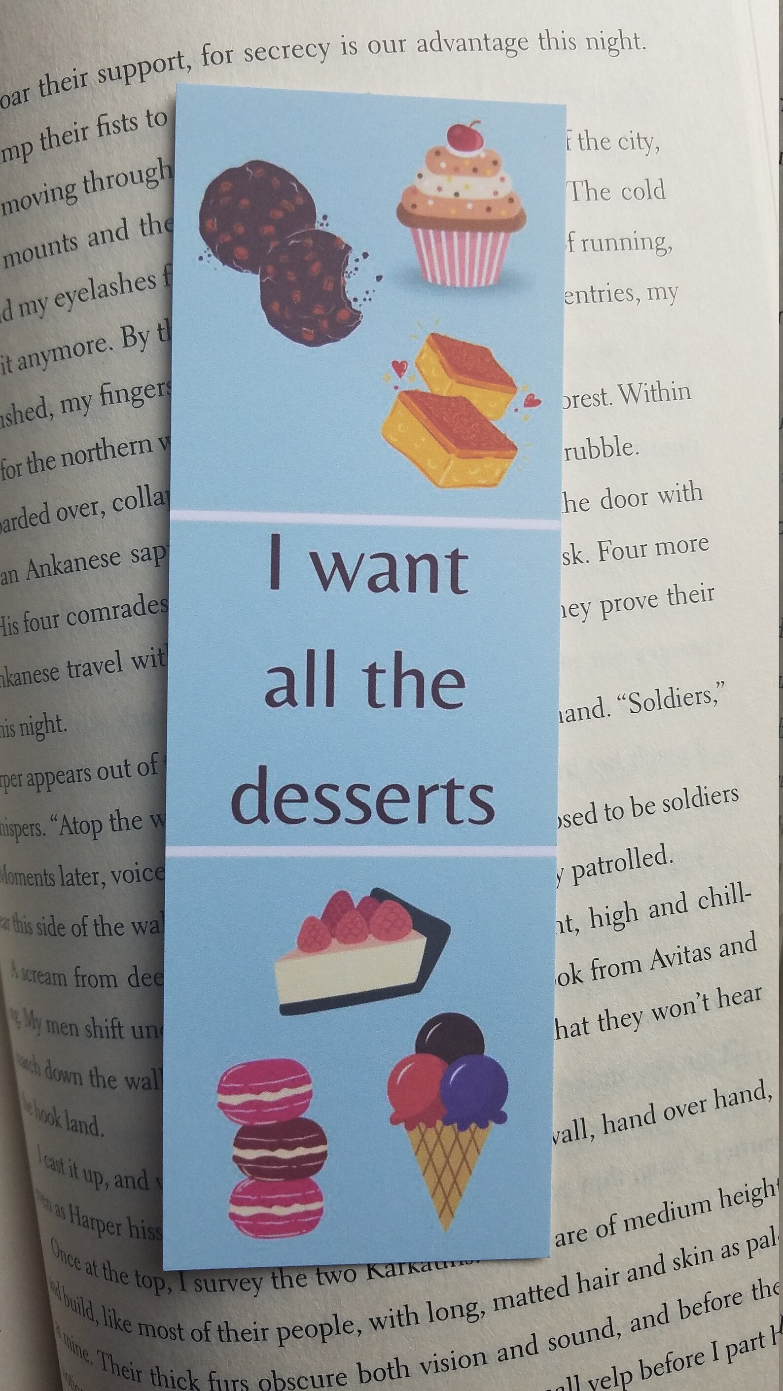 Food Bookmarks Printable Set of 4 | Etsy