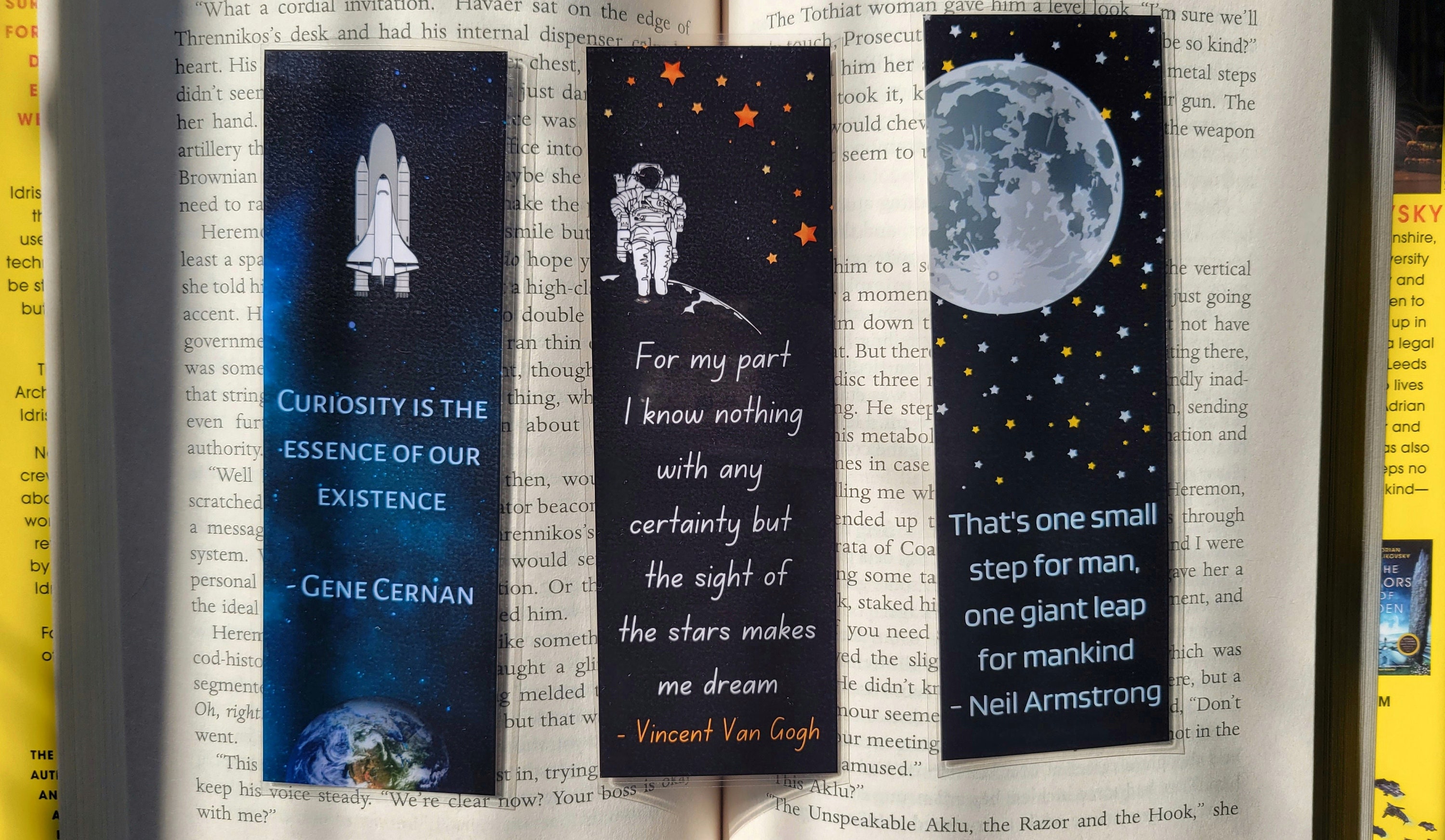 Laminated Space Bookmarks Quotes Planet Solar System Earth Science ...