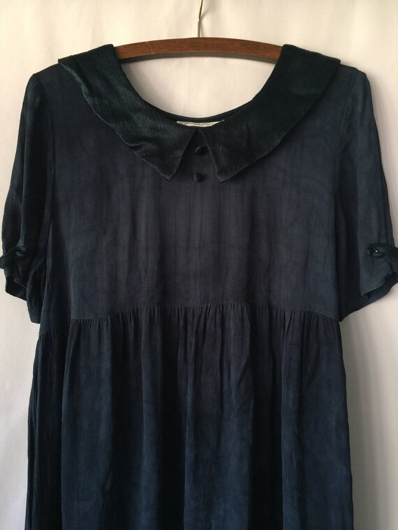 navy blue babydoll dress
